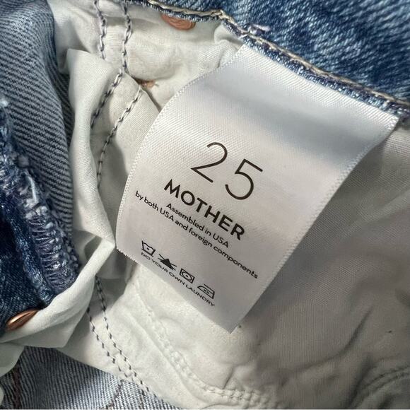 Mother Superior Jeans Hiker Hover High Waisted Straight Sz 25 - Picture 8 of 11